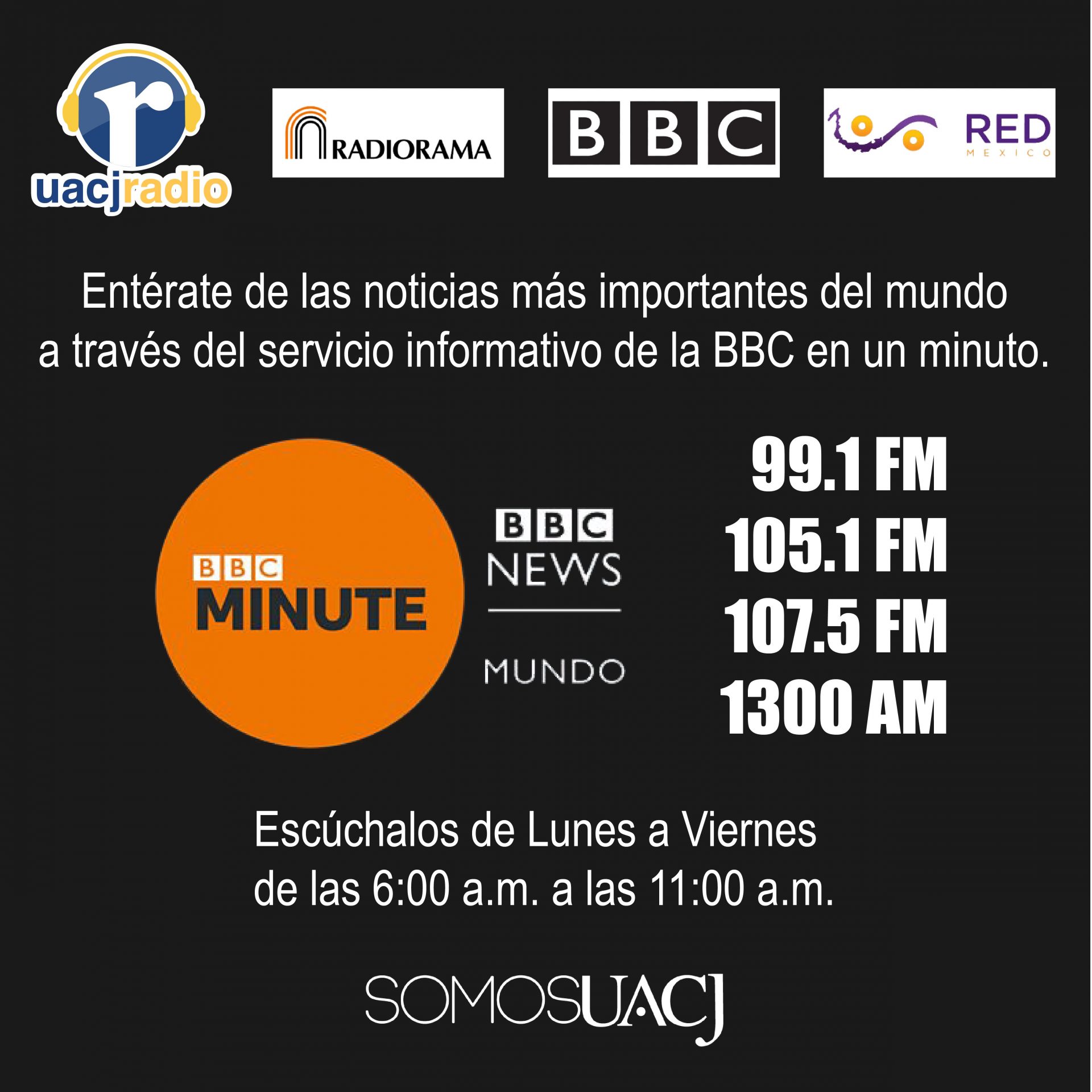 La UACJ transmitirá boletines informativos de la BBC de Londres