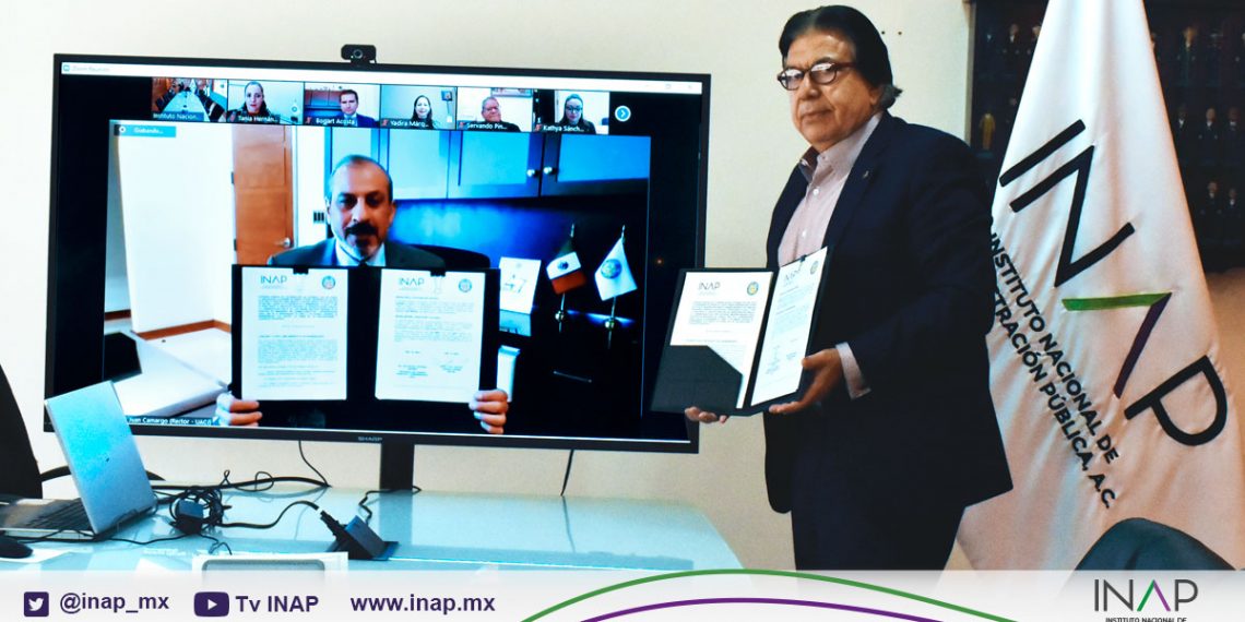 La UACJ y el INAP firman convenio en beneficio de la educación y profesionalización