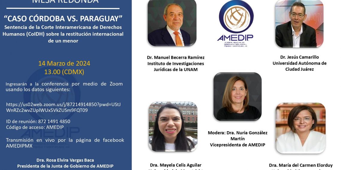 El caso Córdoba vs. Paraguay es analizado por especialistas en derecho internacional