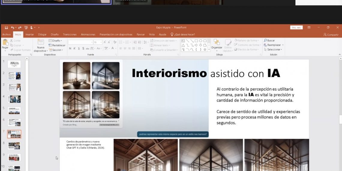 Exponen a la Inteligencia Artificial como herramienta para el interiorismo