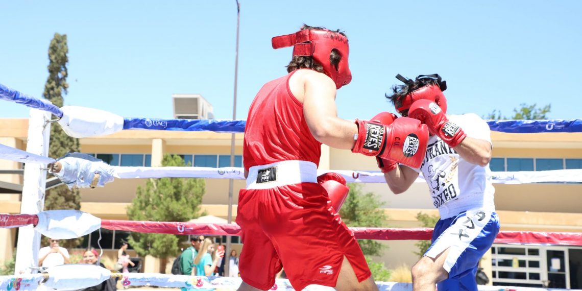 Tarde de emociones y puños en alto: exhibición de boxeo en el ICB