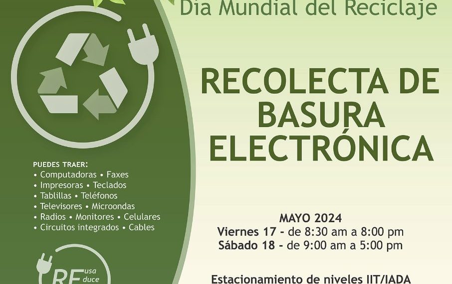 Universidad se une a las actividades del día Mundial del Reciclaje