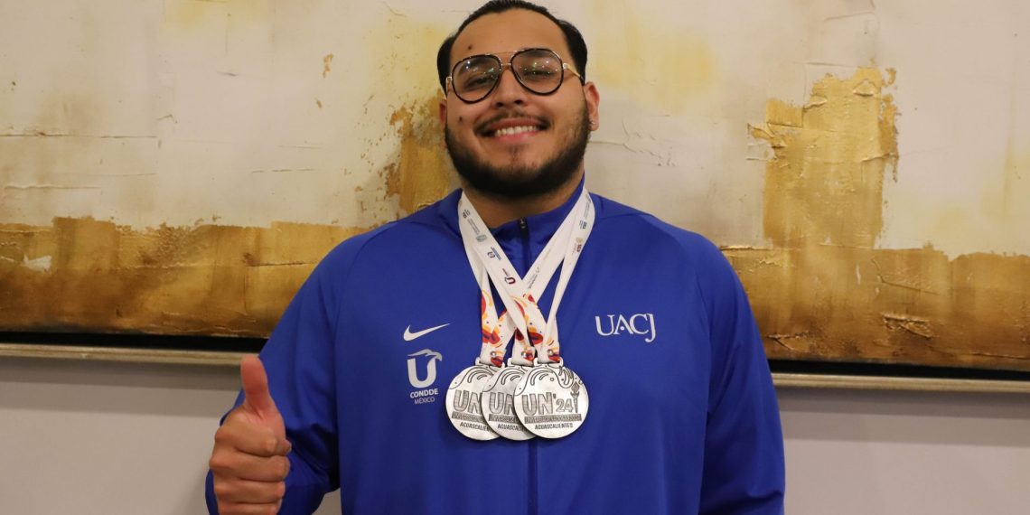 Con tres medallas de plata y dos de bronce, la UACJ culmina su participación en halterofilia de la Universiada Nacional 2024