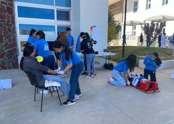 Galería | Se realiza simulacro en la Extensión Multidisciplinaria en Cuauhtémoc