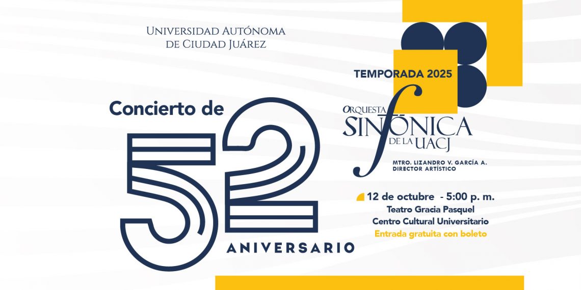 Invitación al concierto clásico de aniversario