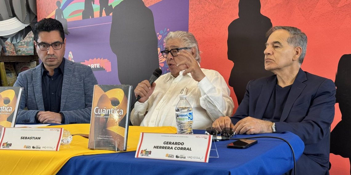 Investigador del Cinvestav y el escultor Sebastián presentan Cuántica, el sinuoso sendero a la realidad