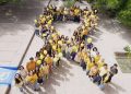 Estudiantes, docentes y personal administrativo del campus NCG, se suman a la iniciativa ¡Únete a la marea amarilla!